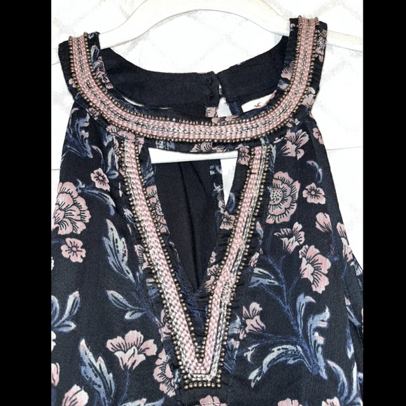 Hollister halter neck shirt with floral print - Picture 2 of 4
